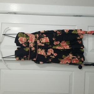 B Smart Black Floral Dress